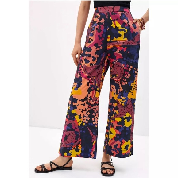 Anthropologie Sunset Wide-Leg Pants by Roopa Pemmaraju Resortwear, size Small - Picture 11 of 12